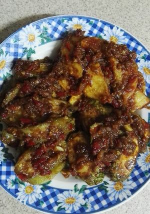 Foto resep Balado okz (oyong,kentang, zucchini / timun jepang)