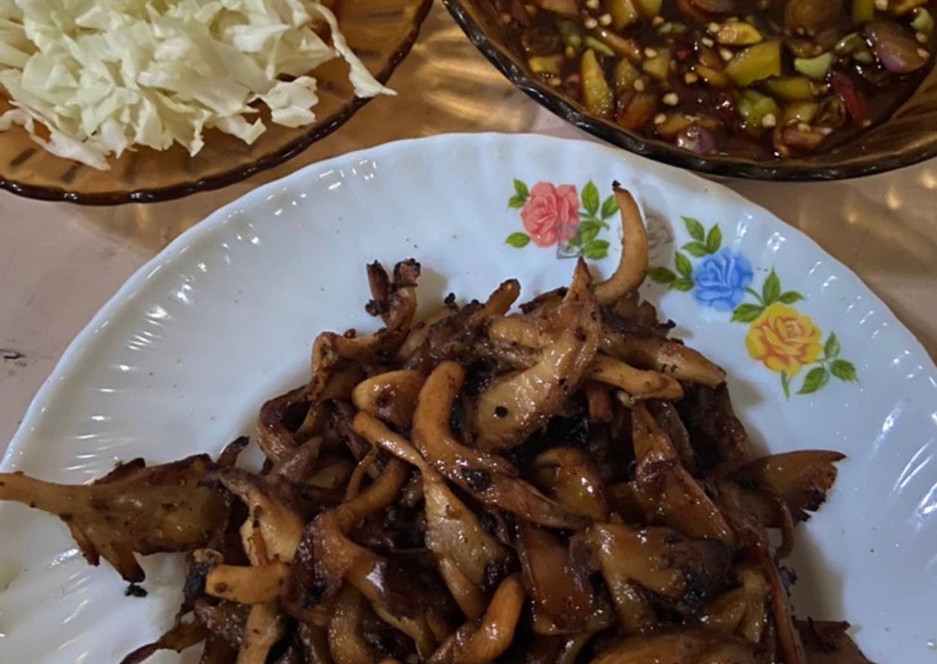 Sate jamur teflon