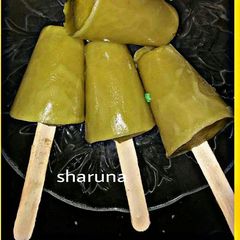 A picture of Muskmelon popsicles.