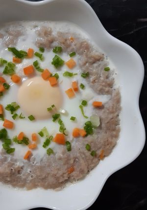 รูปของ Moon Halo🌝 "หมูสับนึ่งไข่ดาว" 🐷🍳Streamed Minced Pork with Egg