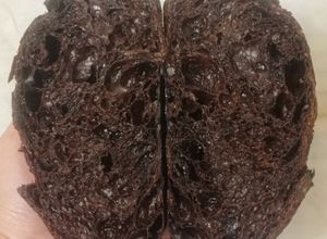 Foto resep Flaxseeds Brownie Sourdough Bread (Oven Tangkring)