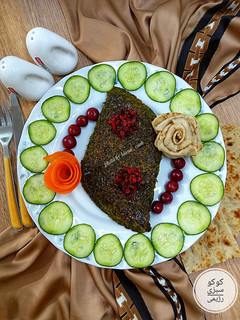 عکسی از دستور ❤️کوکو سبزی رژیمی🥰