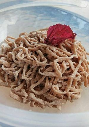 Foto resep Mi (Bayam Merah) tanpa cetakan