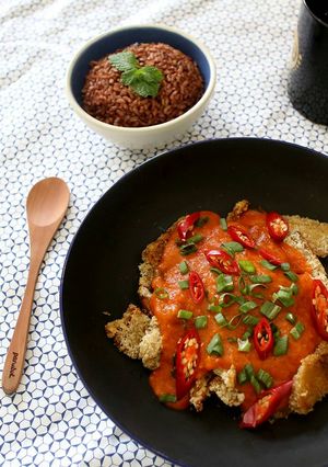 Foto resep Jamur Krispy Panggang dengan Saus Balado