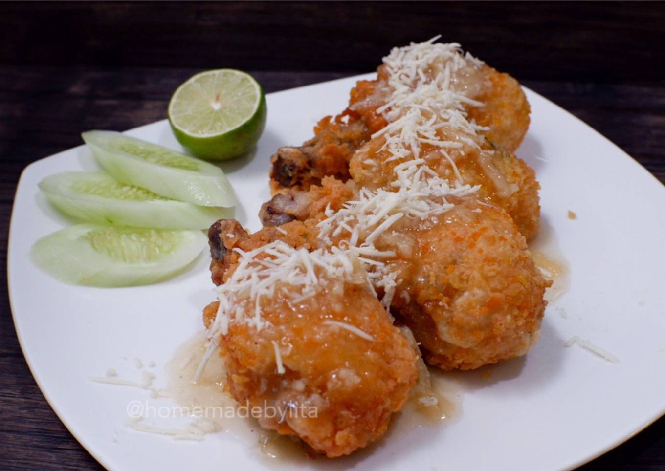 Ayam goreng krispi saus madu keju #homemadebylita