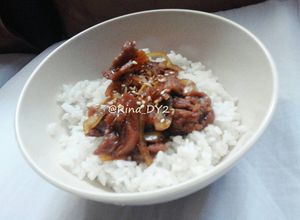 Foto resep Beef bowl (Gyudon) halal