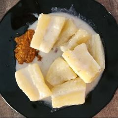 A picture of Cassava In Coconut Milk/Muhogo Wa Nazi.