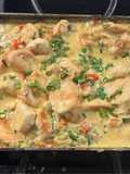 Pollo al verdeo a la plancha