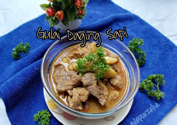 Resep 089》Gulai Daging Sapi, Enak Banget