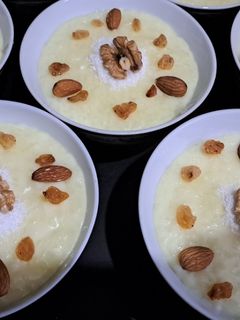 صورة لوصفة رز بلبن والمكسرات