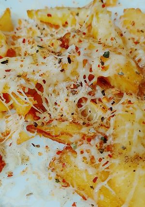 A picture of Cheesy potatoes.