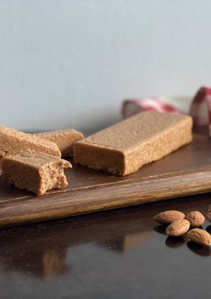 Una foto de Turrón blando de almendras sin azúcar apto keto