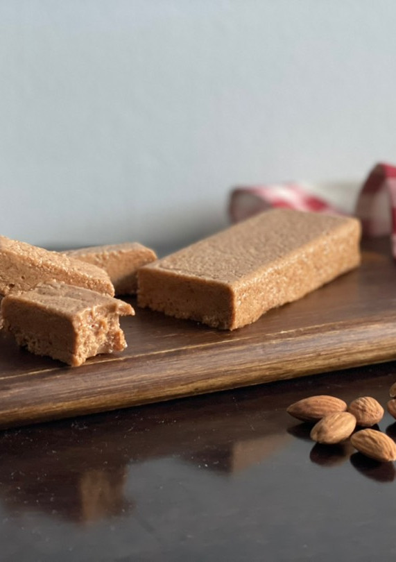 Una foto de Turrón blando de almendras sin azúcar apto keto