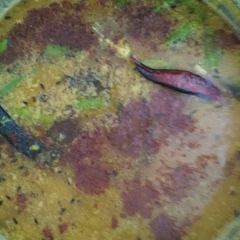 A picture of Bhaja moong daal.