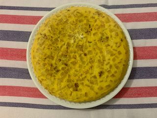 Spanish omelette using Air Fryer