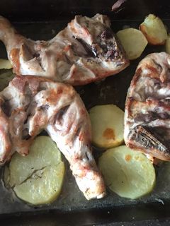 Una foto de Pollo al horno