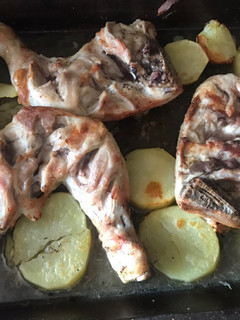 Una foto de Pollo al horno