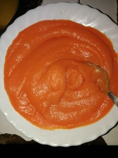 Una foto de Puré de zanahoria
