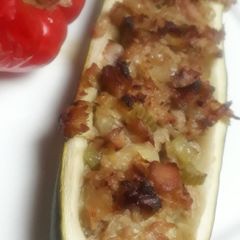 Tuna Fish Stuffed Courgette A picture of Tuna Fish Stuffed Courgette.