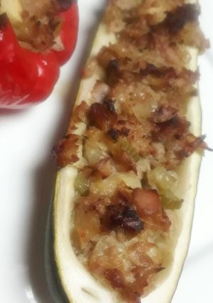 A picture of Tuna Fish Stuffed Courgette.