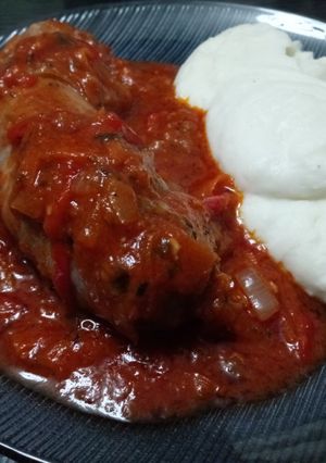 Una foto de Choris a la pomarola a mi gusto