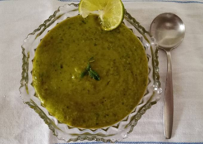 Aromatic Pea & Mint Soup