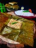 Banana Blossoms Paturi or Mochar Paturi