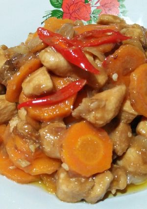 Foto resep 25. Ayam fillet wortel saos tiram