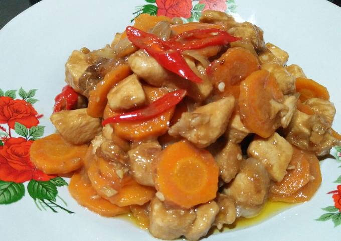 25. Ayam fillet wortel saos tiram