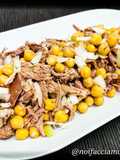 Boiled Meat Salad with Chickpeas and Onions