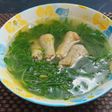 Canh rau cải con nấu chân gà