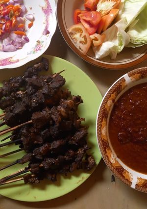 Foto resep Sate Empuk Sambel Kacang