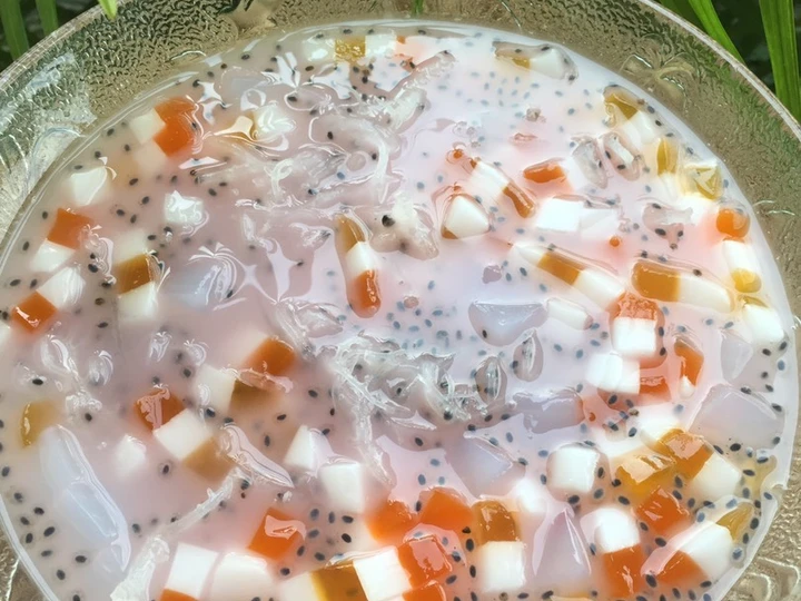 Cara Gampang Membikin Resep Es rumput laut dan jelly segar yang  Bikin Ketagihan Anti Ribet, Menggugah Selera