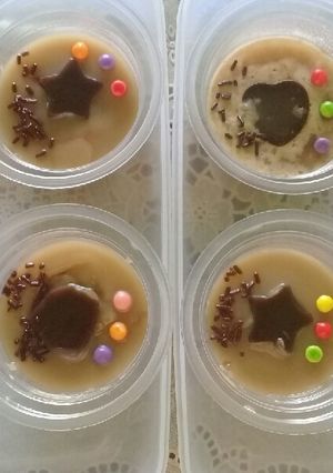 Foto resep Puding cup capcin (cappuccino cincau) ala @dapurbyana😘