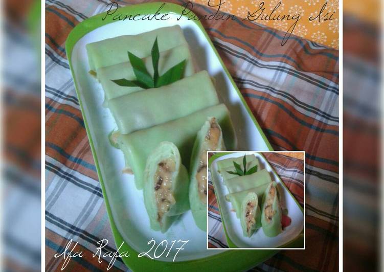 Pancake Pandan Gulung Isi (No Mixer)