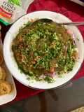 Mix plate with channa (chickpea)and maash daal barey)