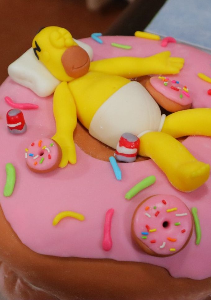 Una foto de Pastel de Homero Simpson