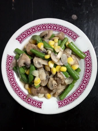 Cara Gampang Membuat Resep 552) Tumis Buncis Jamur Champignon yang Lezat Anti Ribet, Uenak Banget