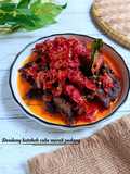 Dendeng batokok cabe merah padang