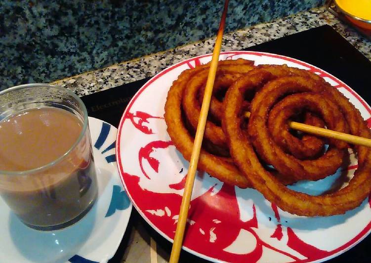 Churros con chocolate