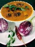 வேர்க்கடலை கத்திரிக்காய் கார கறி(brinjal curry recipe in tamil)