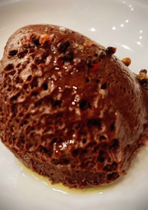 Una foto de Helado cremoso distinto de chocolate