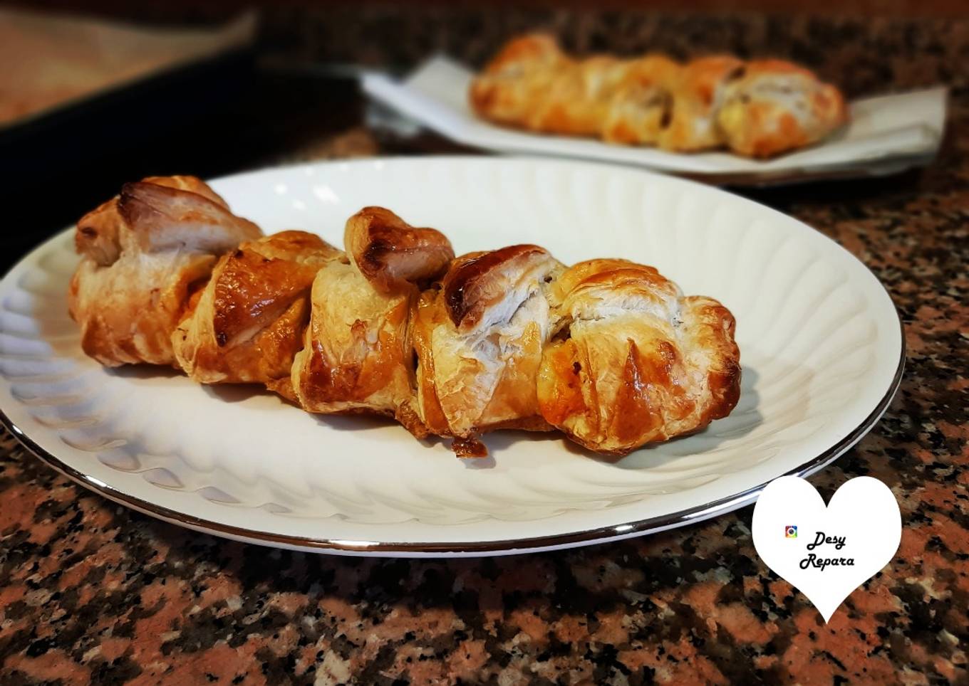 Trenza de Pollo y Queso