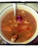 Sopa de Malanga con Mariscos