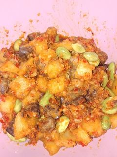 Foto resep Sambel goreng kentang ati pete