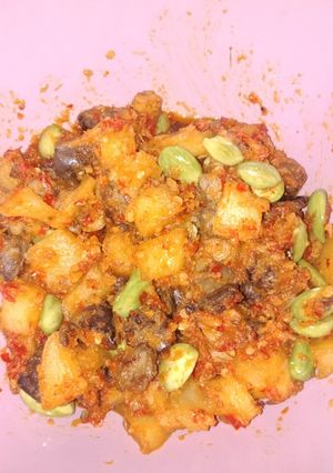 Foto resep Sambel goreng kentang ati pete