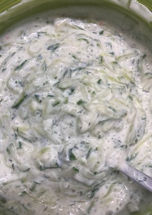 Tzatziki saláta recept fotója