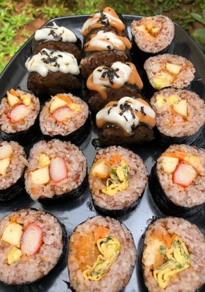Foto resep SUSHI Nasi Merah 🍣✨