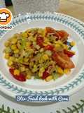 👩‍🍳Stir-Fried Leek with Corn