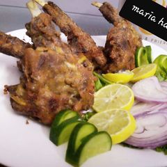 A picture of Masala Mutton Chops #ramadankitayari #FastFood.